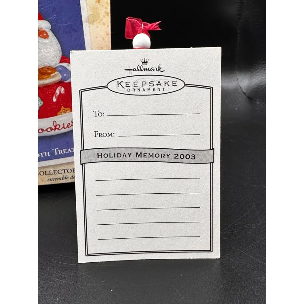 Hallmark 2003 Santa Claus Sweet‎ Tooth Treats Keepsake Ornament INCOMPLETE